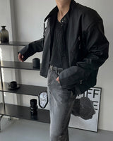 OA Pad Matte Coated Leather Jacket (2 colors)