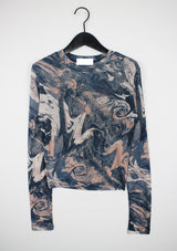 ギャラクシーシースルーTシャツ / Galaxy see-through T-shirt (3color)