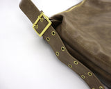 Minte Eyelet Strap Leather Big Shoulder Crossbag
