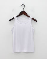 シンプルリブドスリーブレス / Simple Ribbed sleeveless (2color)
