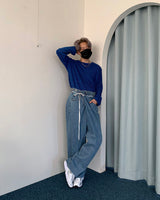 ラップ デニムパンツ / SI Wrap Denim Pants (2 colors)