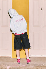 KIRSH X MISAKI KAWAI ARTWORK POINT HOODIE [MELANGE GRAY]