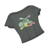 グラフィックポイント半袖ラッシュガード / GRAPHIC POINT SHORT SLEEVE RASHGUARD [CHARCOAL]