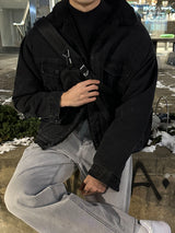LMN オーバーサイズフィットウールデニムジャケット / LMN Oversized Fit Wool Denim Jacket (2 colors)