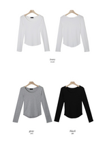デイリーUネック長袖Tシャツ