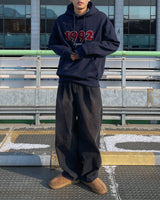 1992 ブックルナッピングクロップフードTシャツ/1992 Bookle napping crop hood t-shirt 2color