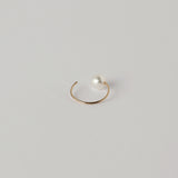 14K GOLDFILLED PEARL EARCUFF & EARRING (6680841748598)