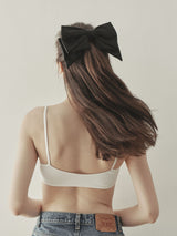 Simple Satin Ribbon Hair Pin (6611538837622)