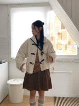 Shitao Mustang Collar Tteokbokki Short Coat