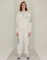 GRANNY SQUARE SWEATPANTS CREAM (6691427811446)