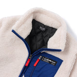 Our Story Fleece Zipup Jacket - White (6624497139830)
