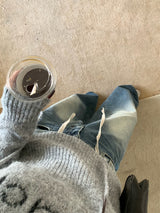 First Angora Letterang Hooded Knit