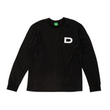 SIGNATURE LOGO LONG SLEEVE T-SHIRT BLACK (6699474419830)