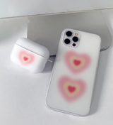 ブラーハートビームレッドフォーンケース / Blur Heart Beam red Phone Case