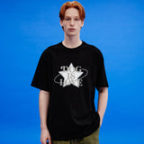 ドッグイズラブスターグラフィック半袖Tシャツ/Dog is love star graphic half sleeve tshirts