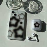 Black Blur Star Phone Case_matt
