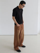 ウッディウォッシングワイドジーンズ/Woody washing wide jean
