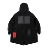 DV FISHTAIL PARKA PATTERN / GREY / BLACK (4627774767222)