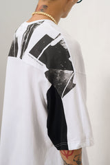 グラフィックオンショルダーTシャツ / GRAPHIC ON SHOULDER T-SHIRT (4576082231414)