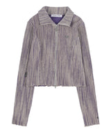[NF] MIXED VELOUR 2 WAY JACKET (ASH-PURPLE)_F23ZA949