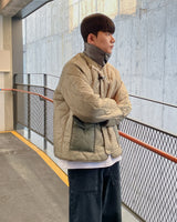 リィドゥズカラーネックキルティングダッフルジャケット/liddes collar-neck quilting duffle jacket 2color