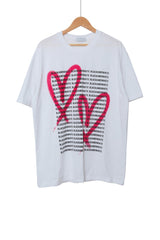 ブラッシュハートショートスリーブTシャツ / Brush Heart Short Sleeve T-shirt