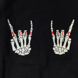HAND SIGN SWEAT SHIRT BLACK (6614596747382)