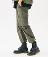 MINI POCKET CARGO JOGGER PANTS (KHAKI) (6585151357046)