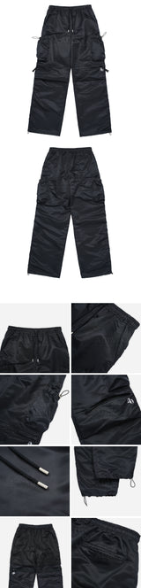 [24SS] サイドパッカリングポケットパンツ BLACK