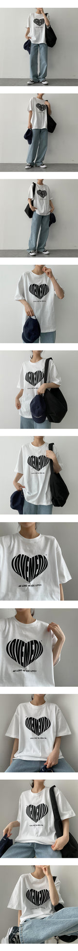 ラブハートTシャツ / Love Heart T-shirt