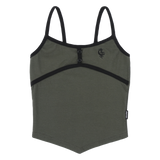 クレセントスリーブレス(KHAKI)_F23QB251