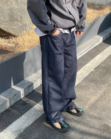 アクとノンフェードワイドデニムジーンズ / act non-fade wide denim jeans 3color