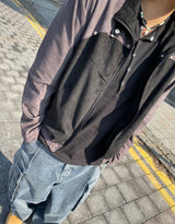 two-tone suede jacket 