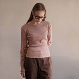 Pink Boatneck Top