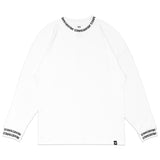 TZ RIB OVERSIZED LONG SLEEVE TEE - WHITE