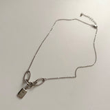 シャインスターユニークチェーンネックレス / bne Shinestar Square Unique Chain Necklace