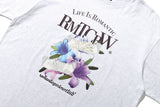パステルリリーTシャツ / PASTEL LILY TEE_LIGHT GREY