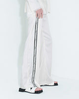 [REORDER] Pleated Logo-Tape Trousers _ White