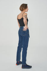 ストレートフィットスナップポケットデニムパンツ / STRAIGHT FIT SNAP POCKET DENIM PANTS [6888]