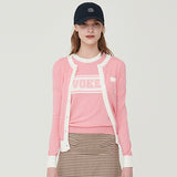 Logo jacquard knit set-up_pink (6659923869814)