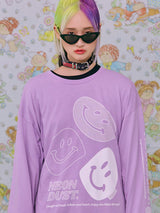 ND 21SS Smile T-shirt PURPLE (6552549687414)