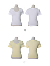シンプルクロップ半袖Tシャツ