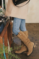 ブラーリーリンクルロングブーツ / BLURRY WRINKLE LONG BOOTS_3COLORS