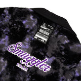[UNISEX] Reversible Faux Fur and Double-Breasted Padded Coat (Purple) (6656403243126)