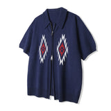 チマヨパターンニットカーディガン / CHIMAYO PATTERN KNIT CARDIGAN NAVY