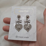 ロイヤルベイビーエンジェルイヤリング - ショート  / Royal Baby Angel Earring - Short (Silver) (Kep1er Chaehyun, Yeseo, Xiaoting Earrings)