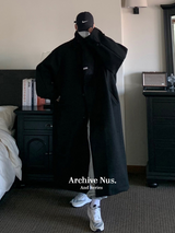 Nus. ウールブラックコート