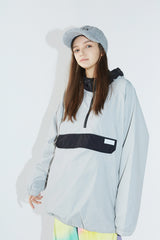 コージーフーデッドアノラックジャケット/BSR2223FWJK084 COZY HOODED ANORAK JACKET GRAY