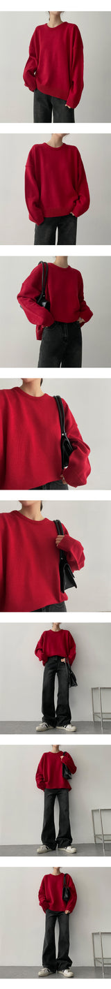 カーダーラウンドスウェットシャツニットウェア / Cardor Round Sweatshirt Knitwear