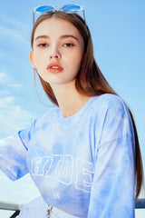 HIDE Tie Dye Graphic T-Shirt (Sky Blue) (6571001446518)
